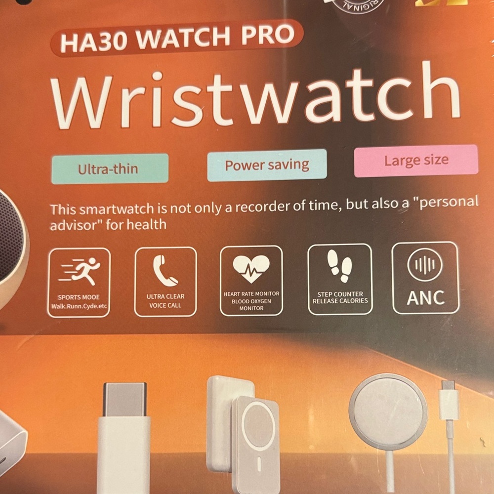 HA30Watch Pro Smart Watch Bundle Fitness Tracker‎ Bluetooth Call Heart Rate NEW - Picture 2 of 4